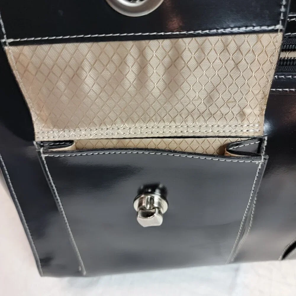McKlein Verona Leather Laptop Briefcase